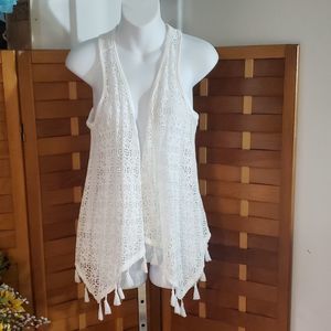 Justice brand girls lace vest